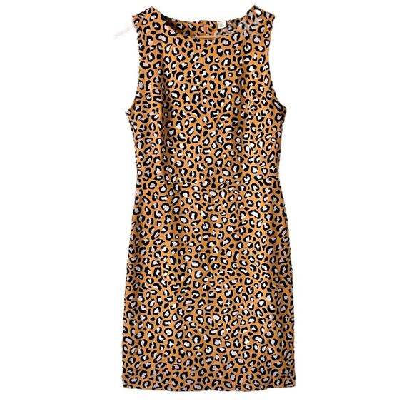 H&M Leopard Print Mini Dress Size Small - Picture 1 of 12